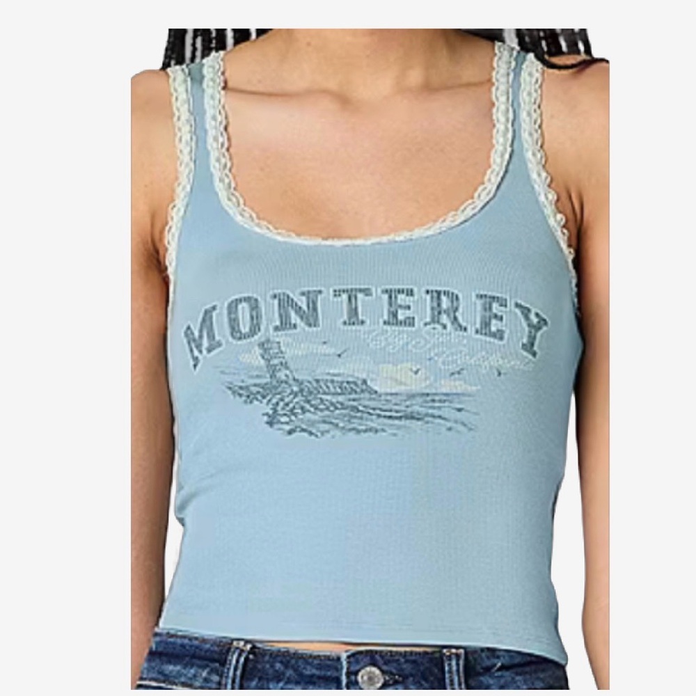 Blue ny tank top